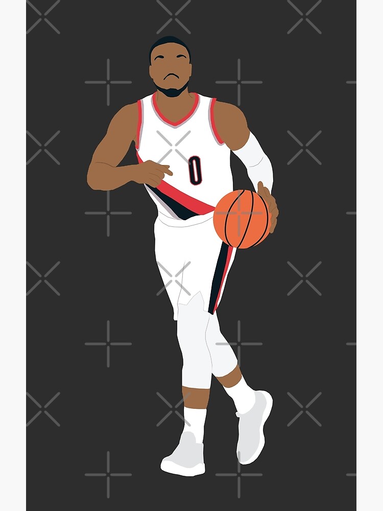 Art Portland Trail Blazers Player Damian Lillard Damianlillard Damian  Lillard Greeting Card