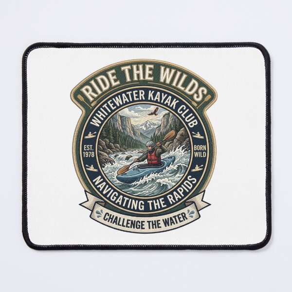 Item preview, Whitewater Kayak Club Badge designed and sold by Roy & Tiffany.
