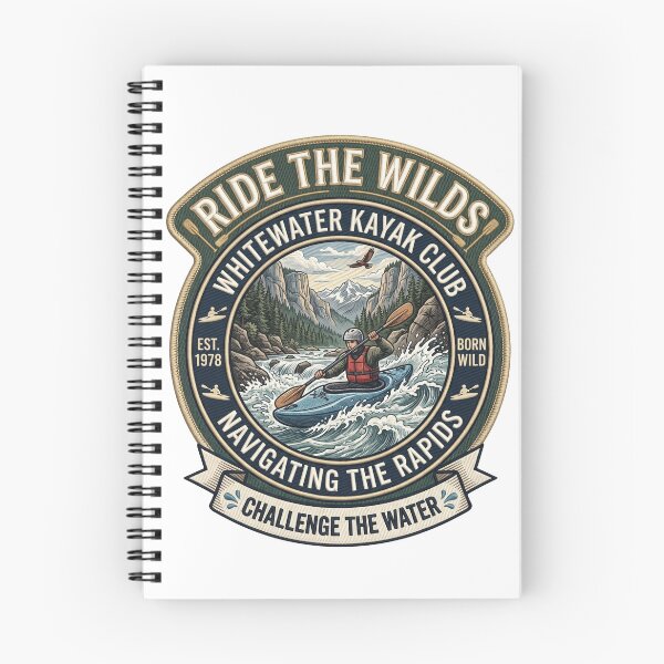 Item preview, Whitewater Kayak Club Badge designed and sold by Tiffany Roy.