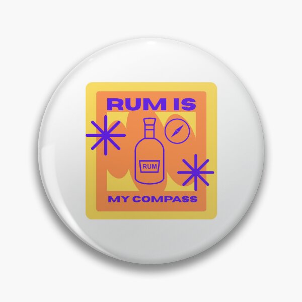 Item preview, Rum Is My Compass | Funny Rum Lover Shirt | Tropical Drinking Vacation Design designed and sold by luckyhue.