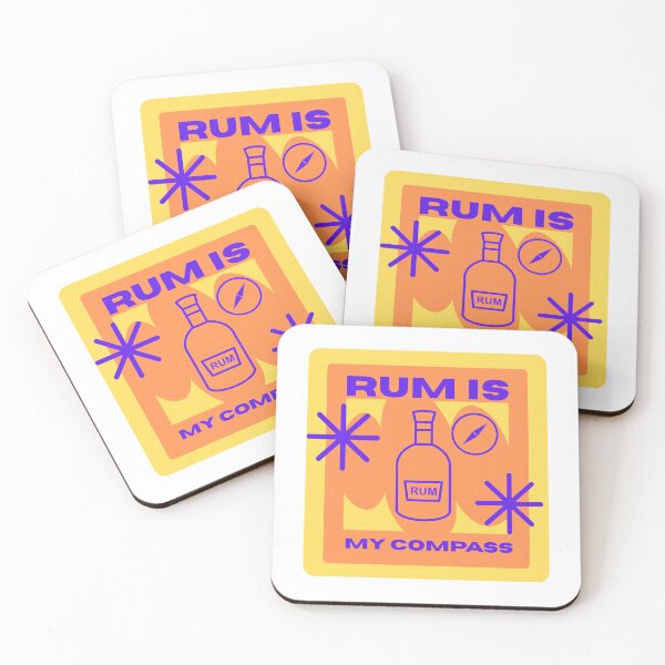 Item preview, Rum Is My Compass | Funny Rum Lover Shirt | Tropical Drinking Vacation Design designed and sold by luckyhue.
