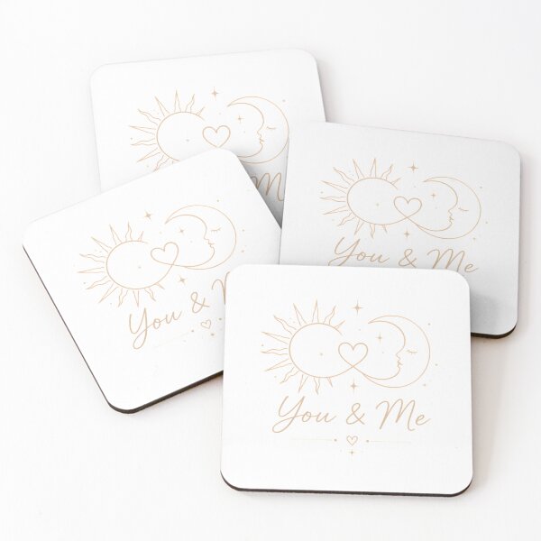 Item preview, You & Me | Celestial Sun Moon Minimalist T-Shirt designed and sold by CalmMandala.