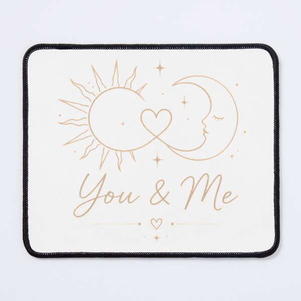 Item preview, You & Me | Celestial Sun Moon Minimalist T-Shirt designed and sold by CalmMandala.