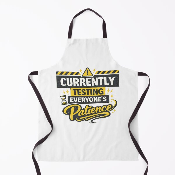 Item preview, Currently Testing Everyone's Patience Funny Sarcastic Warning Sign Humor Design designed and sold by SoulThread Studio.