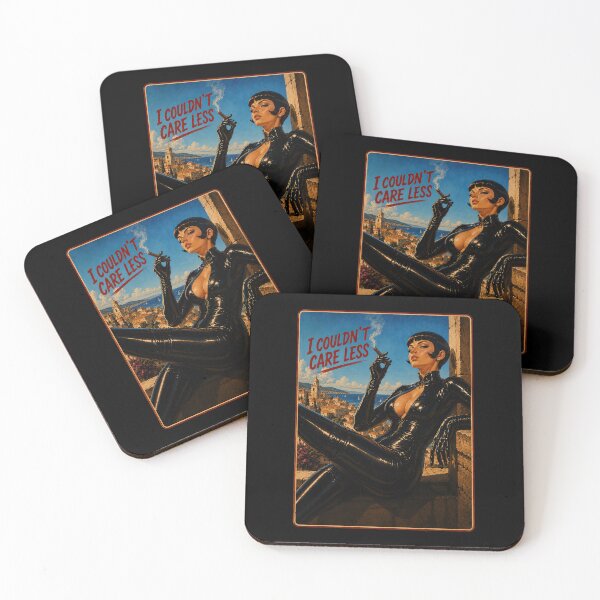Item preview, I Couldn't Care Less – Retro Vintage Femme Fatale Attitude Design designed and sold by obstinator.