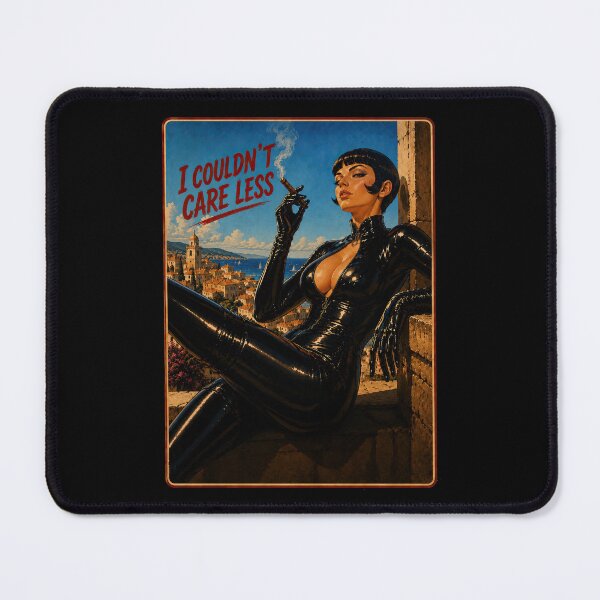 Item preview, I Couldn't Care Less – Retro Vintage Femme Fatale Attitude Design designed and sold by obstinator.