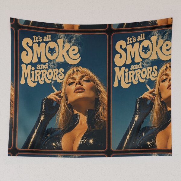 Item preview, It's All Smoke and Mirrors – Retro Vintage Femme Fatale Design designed and sold by obstinator.