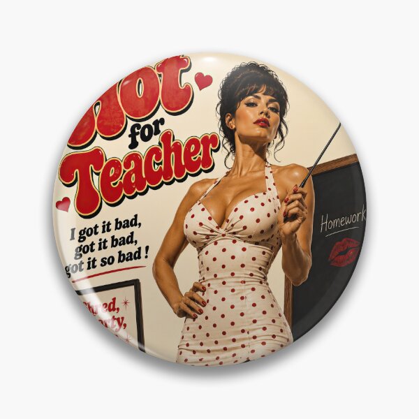 Item preview, Hot for Teacher - Retro 80s Rock Inspired Vintage Design designed and sold by obstinator.