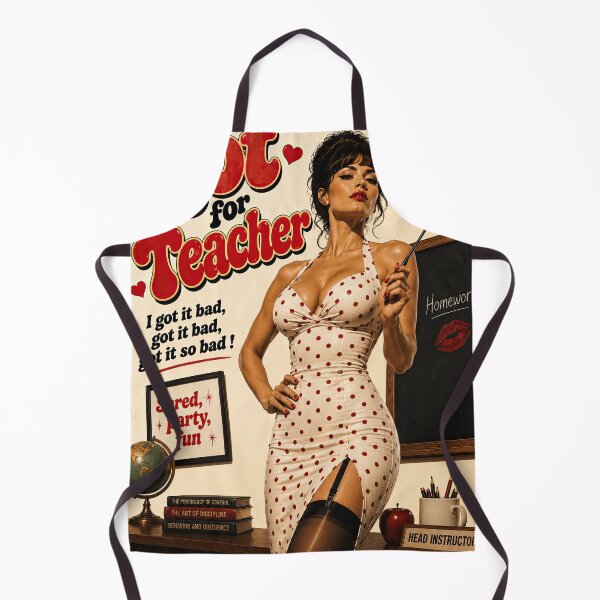 Item preview, Hot for Teacher - Retro 80s Rock Inspired Vintage Design designed and sold by obstinator.