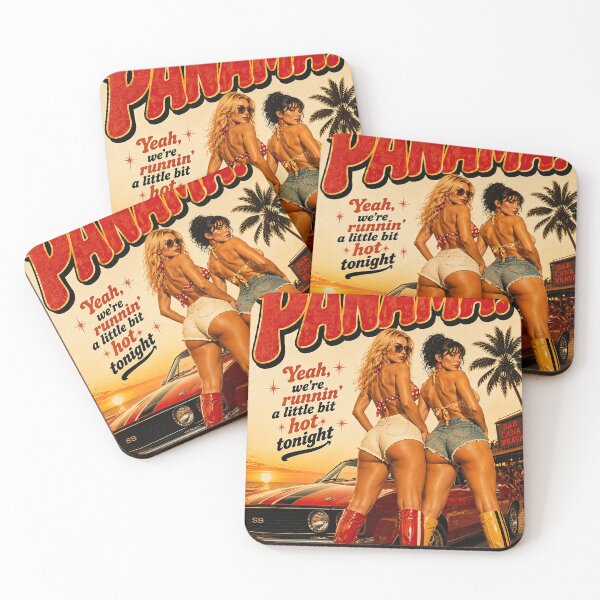 Item preview, Panama - Retro 80s Rock Inspired Vintage Design designed and sold by obstinator.