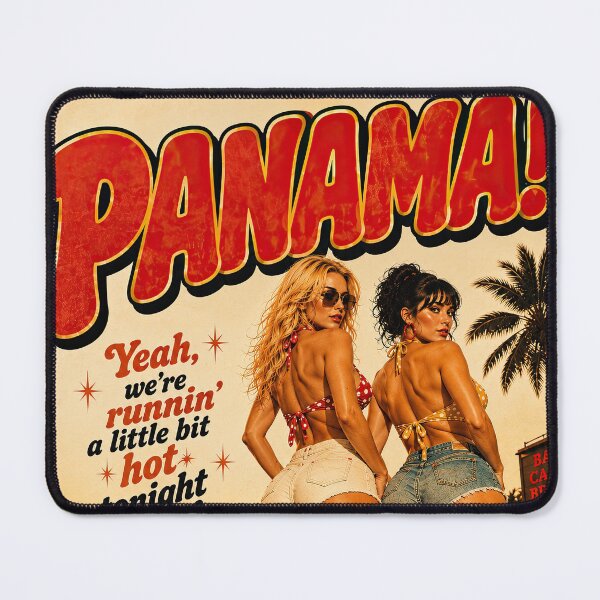 Item preview, Panama - Retro 80s Rock Inspired Vintage Design designed and sold by obstinator.
