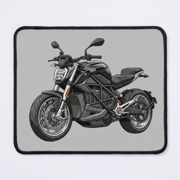 Item preview, Black Zero SR/F Electric Streetfighter Motorcycle Vector Illustration designed and sold by Motorline44.