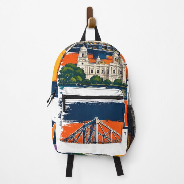 Item preview, Kolkata City of Joy Victoria Memorial Howrah Bridge Sunset designed and sold by WearTheVibe Store.