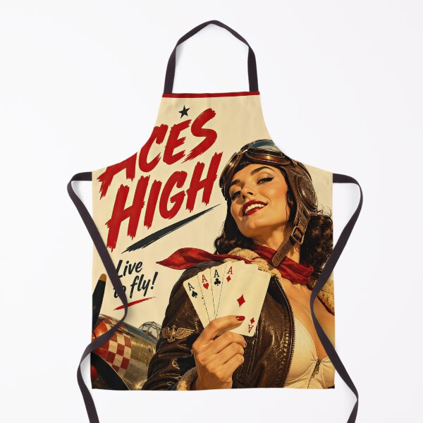 Item preview, Aces High - Retro 80s Metal Inspired Vintage Design designed and sold by obstinator.