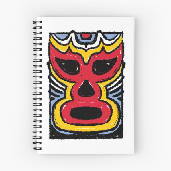 Item preview,  El Fuego – Lucha Mask No. 03 | Original Graphic Folk Art by GWART designed and sold by GWARTGB.