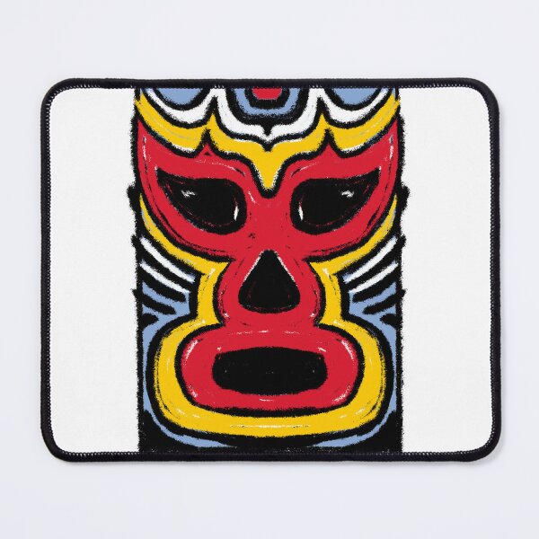 Item preview,  El Fuego – Lucha Mask No. 03 | Original Graphic Folk Art by GWART designed and sold by GWARTGB.