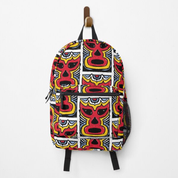 Item preview,  El Fuego – Lucha Mask No. 03 | Original Graphic Folk Art by GWART designed and sold by GWARTGB.