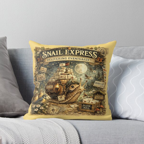Item preview, Snail Express Woodland Mail Delivery designed and sold by Mosslume Studio.