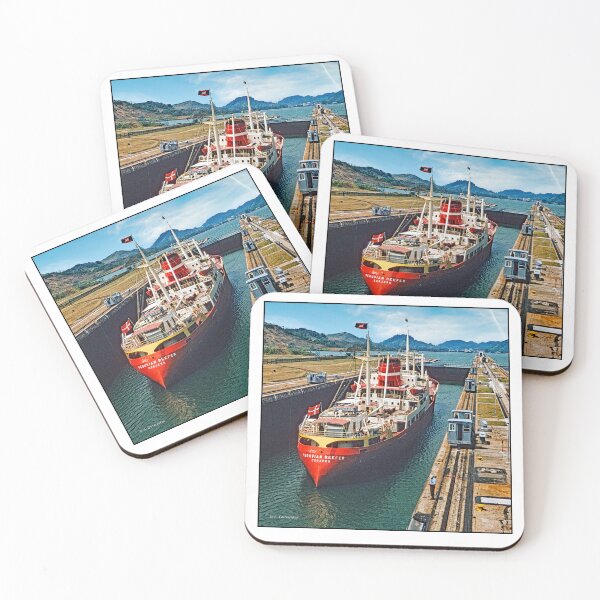 Item preview, Panama Canal, Miraflores Locks, June 24, 1960, Reefer Ship designed and sold by AMacGPhilly.