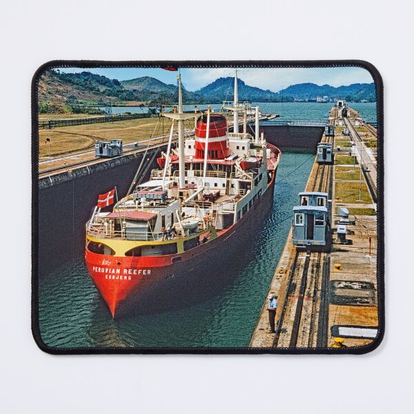 Item preview, Panama Canal, Miraflores Locks, June 24, 1960, Reefer Ship designed and sold by AMacGPhilly.