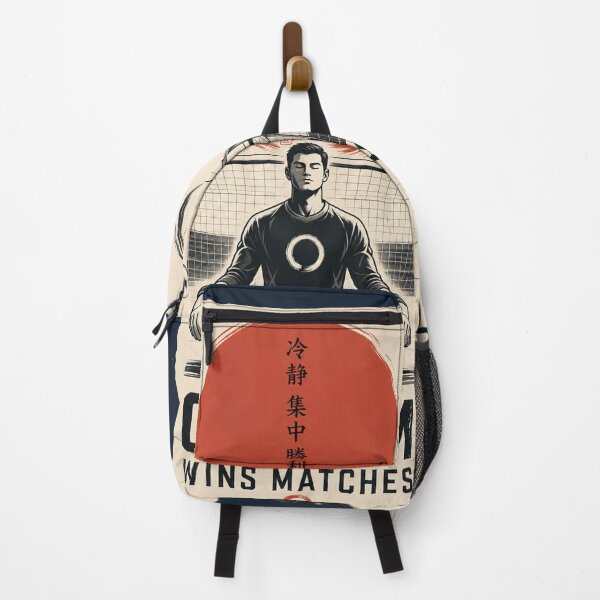Item preview, Calm Wins Matches – Zen Goalkeeper | Minimal Football Soccer Premium Athletic Streetwear Graphic designed and sold by warlistop.