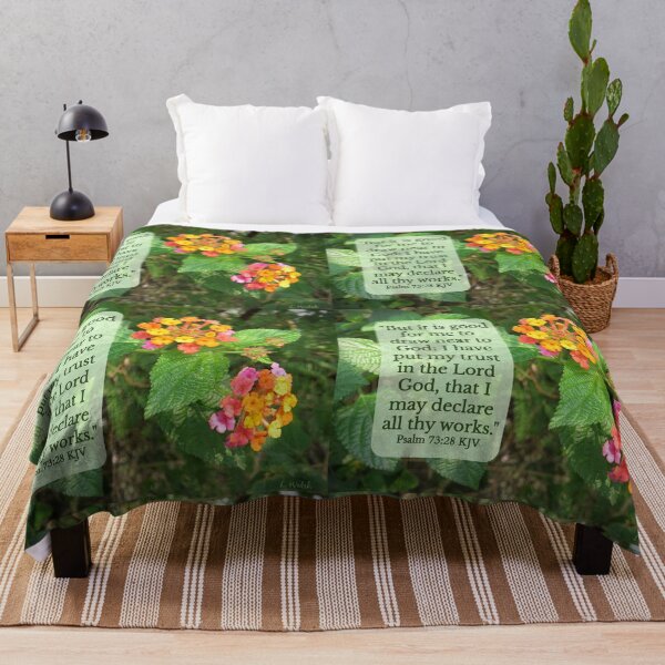 Item preview, Psalm 73:28 with Lantana Flowers designed and sold by Linda Walsh.