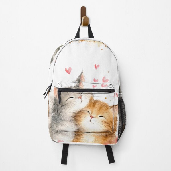 Item preview, Two Kittens in Love | Watercolor Illustration of Hearts and Love designed and sold by Natalia-Vlad.