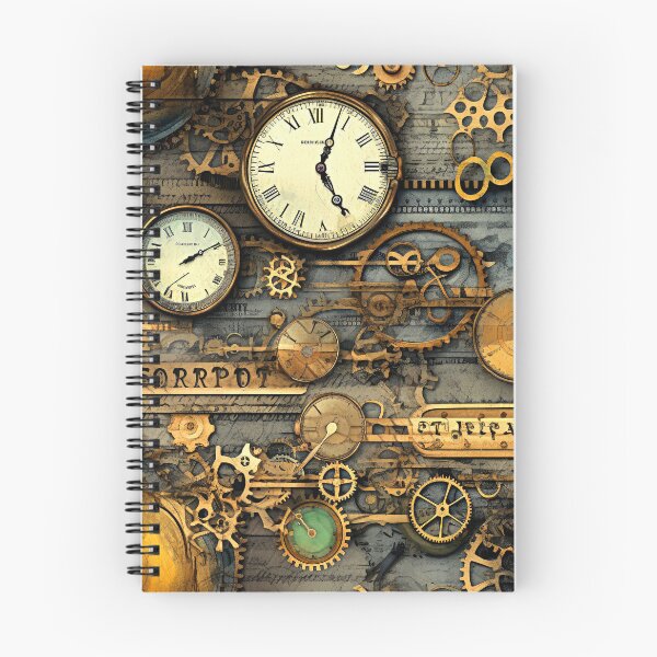 Item preview, Steampunk Grunge Retro Vintage Clock Designs Pattern designed and sold by DEC02.