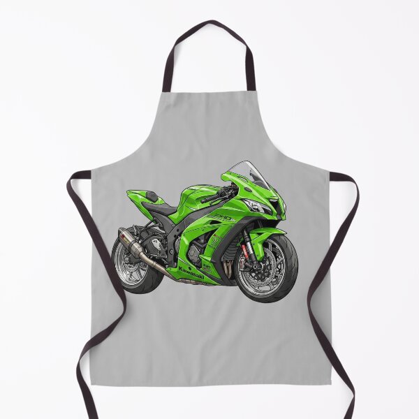 Item preview, Green Kawasaki Ninja ZX-10R KRT Edition Superbike Motorcycle Vector Illustration designed and sold by Motorline44.