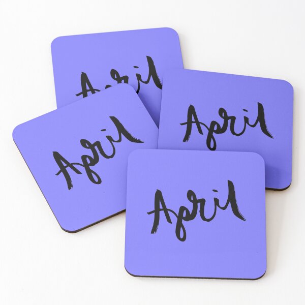 Item preview, April | Minimal Black Typography | Modern Month Aesthetic Design designed and sold by Rush2Buy.
