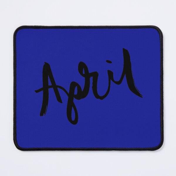 Item preview, April | Minimal Black Typography | Modern Month Aesthetic Design designed and sold by Rush2Buy.