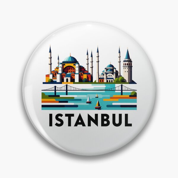 Artikelvorschau, Istanbul Türkei Reisesouvenir - Hagia Sophia & Galataturm Kunst entworfen und verkauft von OzzFrequency.