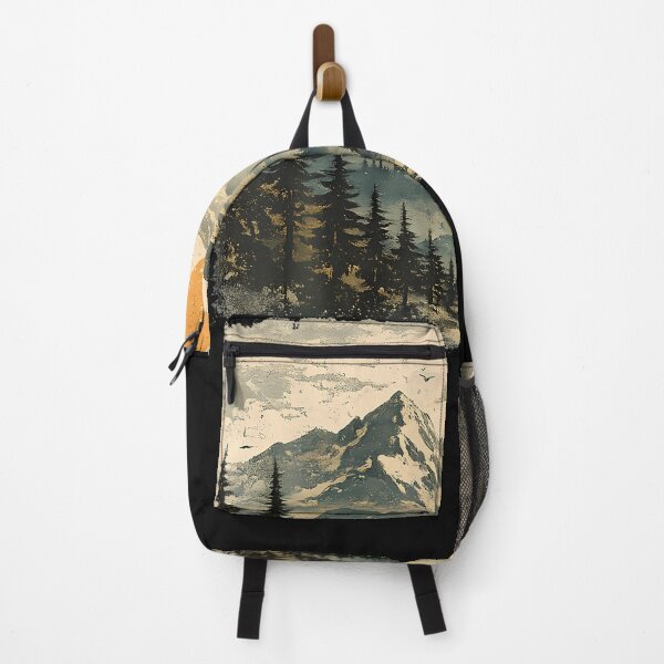 Item preview, Vintage Mountain Landscape Distressed Wilderness Nature designed and sold by DawnJulie.