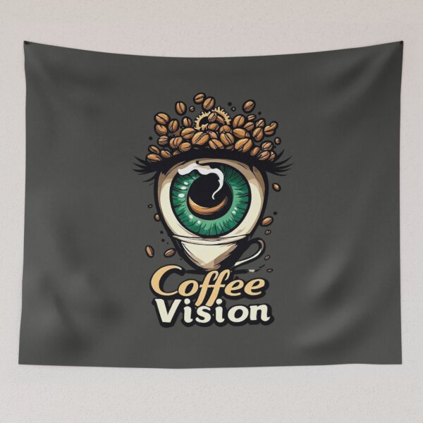 Item preview, Coffee Vision Surreal Eye Barista Mechanical Steampunk Art 01 designed and sold by Shift-Bloom.