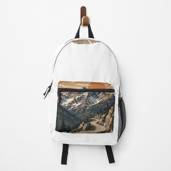 Item preview, Vintage Alpine Mountain Road Sunset designed and sold by Gdmark.