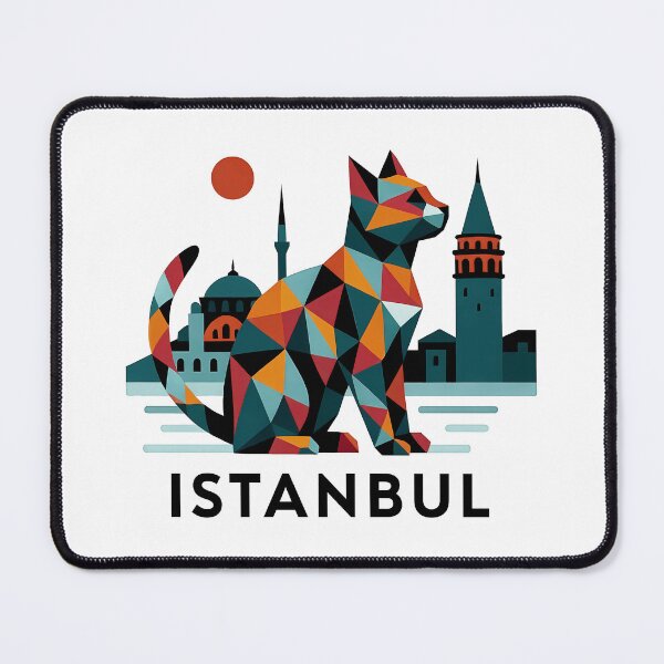 Item preview, Istanbul Turkey Travel Souvenir - Hagia Sophia & Galata Tower Art designed and sold by OzzFrequency.