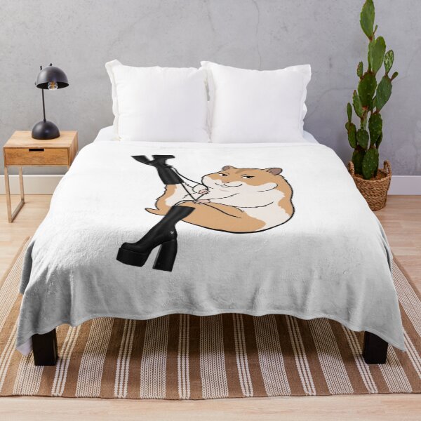 Item preview, Smug Hamster Holding Goth Boots | Funny Meme Sticker designed and sold by SoftPawsAtelier.