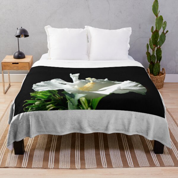 Item preview, White mallow on black background designed and sold by olena2552.