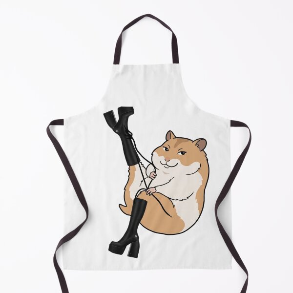 Item preview, Smug Hamster Holding Goth Boots | Funny Meme Sticker designed and sold by SoftPawsAtelier.