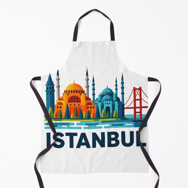 Item preview, Istanbul Turkey Travel Souvenir - Hagia Sophia & Galata Tower Art designed and sold by OzzFrequency.