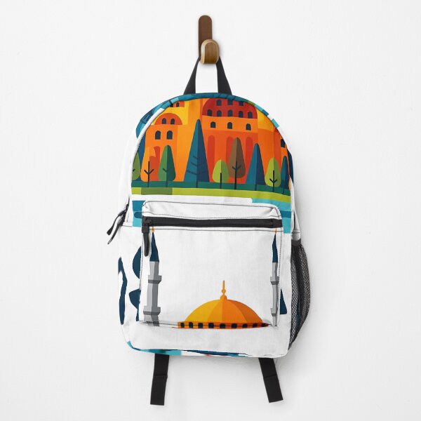 Item preview, Istanbul Turkey Travel Souvenir - Hagia Sophia & Galata Tower Art designed and sold by OzzFrequency.