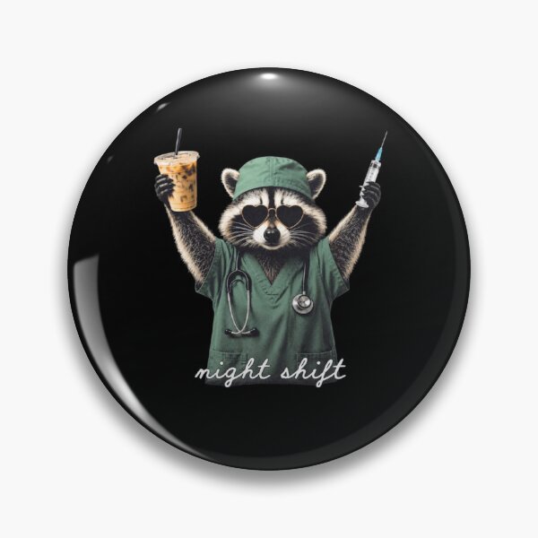 Item preview, Night Shift Raccoon - Seattle Short Spine Raccoon designed and sold by Gbriel3.