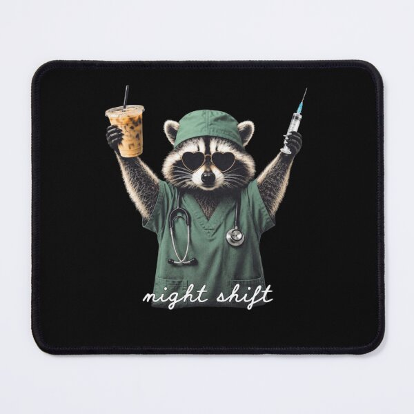 Item preview, Night Shift Raccoon - Seattle Short Spine Raccoon designed and sold by Gbriel3.