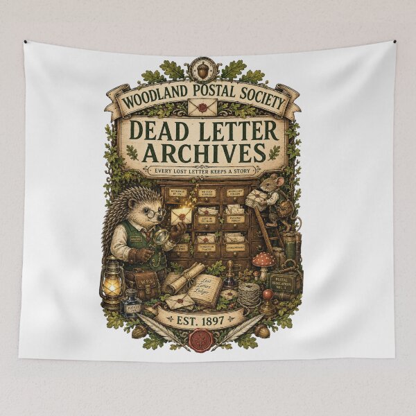 Item preview, Woodland Postal Society Dead Letter Archives designed and sold by Mosslume Studio.