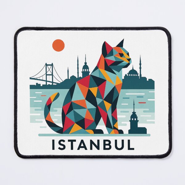 Item preview, Istanbul Turkey Travel Souvenir - Hagia Sophia & Galata Tower Art designed and sold by OzzFrequency.