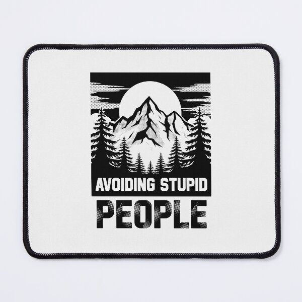 Item preview, Avoiding Stupid People Vintage Mountain Halftone Nature Design designed and sold by paulo silveira.