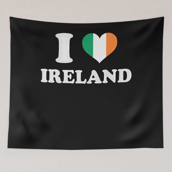 Aperçu de l'œuvre J'aime l'Irlande Humour irlandais, fierté, voyage, rugby, design créée et vendue par DawnJulie.