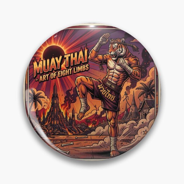 Item preview, Tiger Muay Thai – Art of Eight Limbs | Thailand Pop Art designed and sold by redsharkuk.