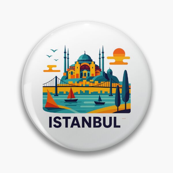Artikelvorschau, Istanbul Türkei Reisesouvenir - Hagia Sophia & Galataturm Kunst entworfen und verkauft von OzzFrequency.