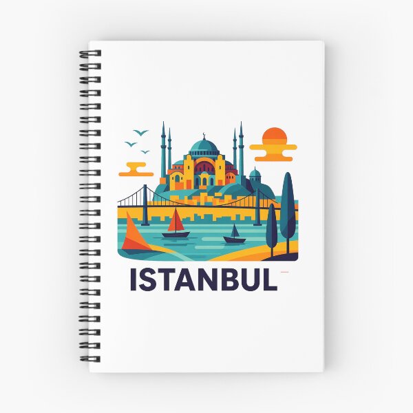 Item preview, Istanbul Turkey Travel Souvenir - Hagia Sophia & Galata Tower Art designed and sold by OzzFrequency.